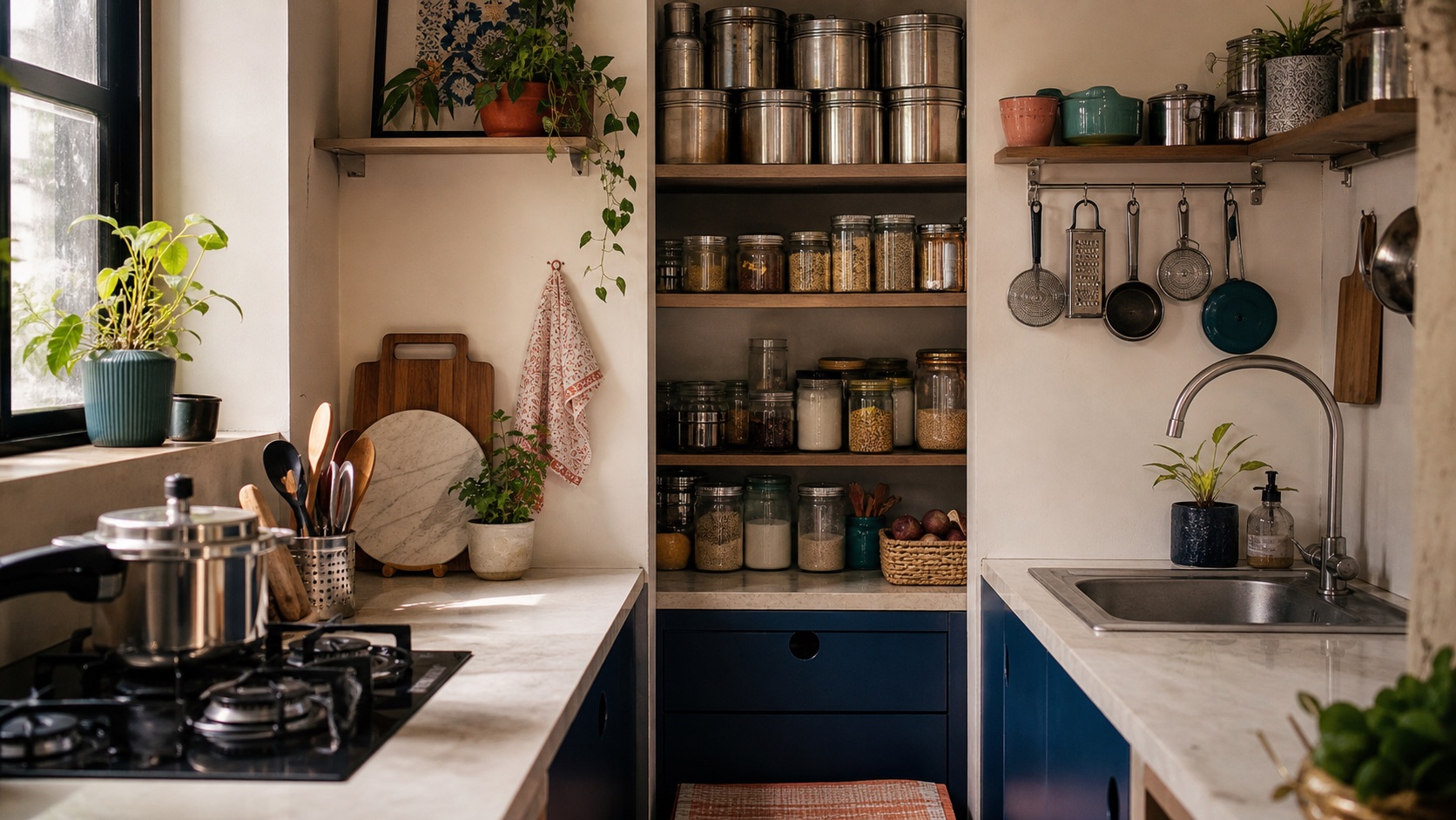 How to Organise a Small Indian Kitchen Without Buying More Storage